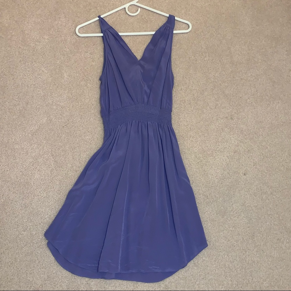 Rebecca Taylor Periwinkle Silk Dress